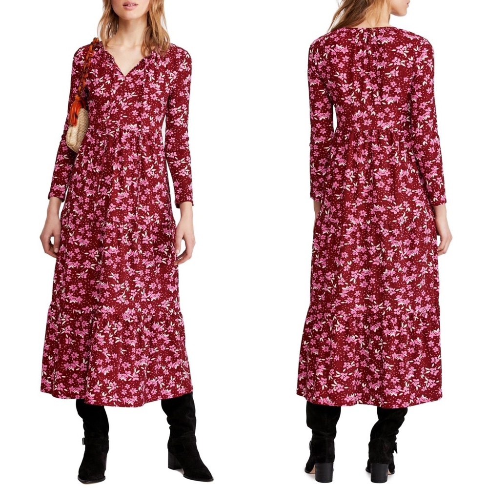Free People Tiers Of Joy Midi Dress - Picture 3 of 4